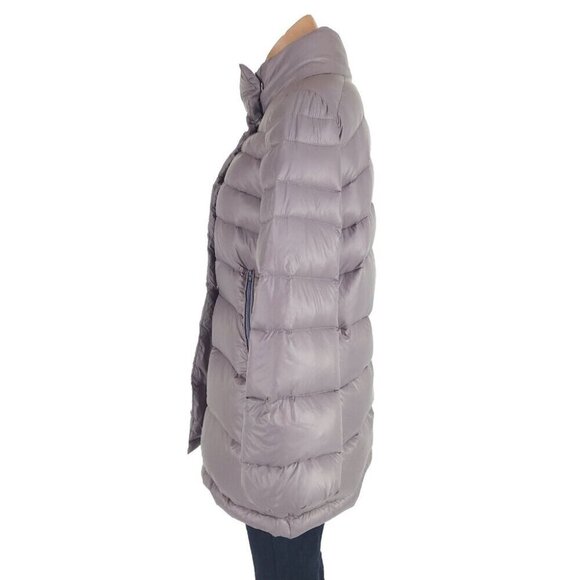 ACCUA by PSR White Goose Down Quilted Jacket Size 38 US 2 XS Womens Gray $475 - Picture 4 of 14